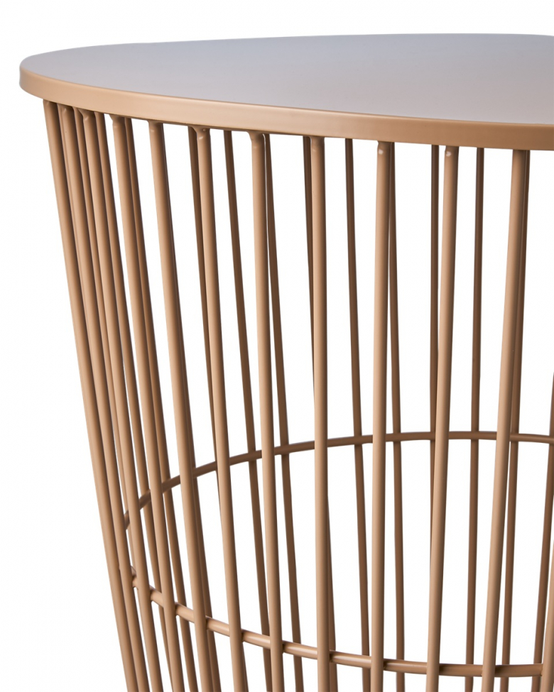 Table basse/panier 'Marstrand' ronde 40cm - Pêche