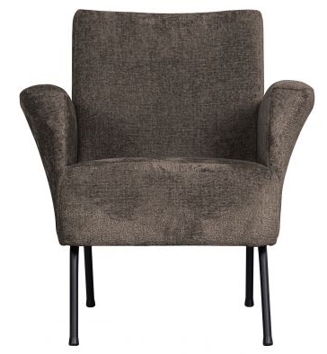 Fauteuil 'Muse' - Gris/ Brun