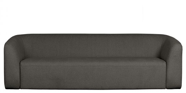 Canapé 'Sloping' - Gris/ Noir