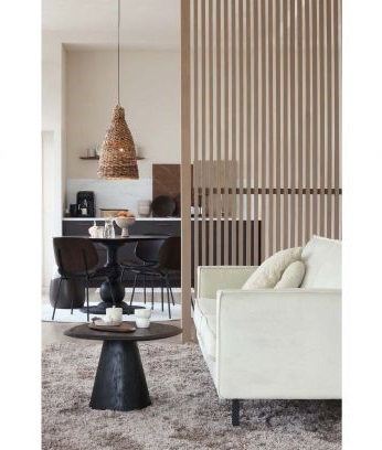 Table basse 'Posture' Ronde 70cm - Noir