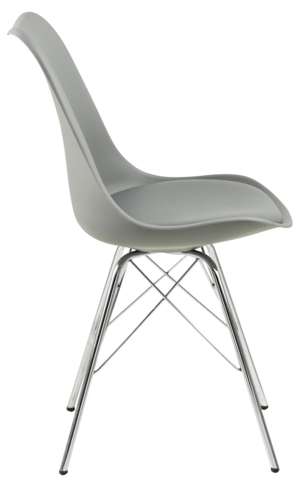 Chaise 'Eris' - Gris/Argent
