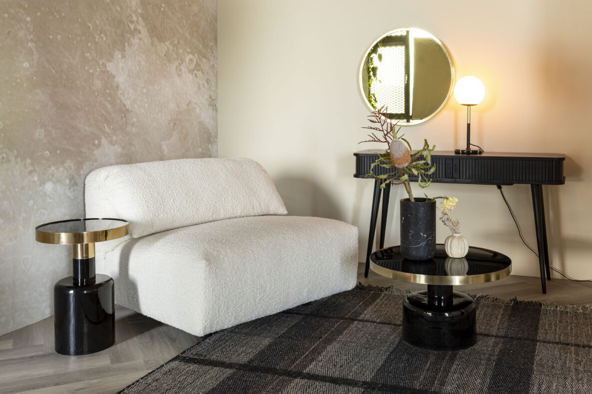 Miroir 'Bandit' Rond 60cm - Cuivre