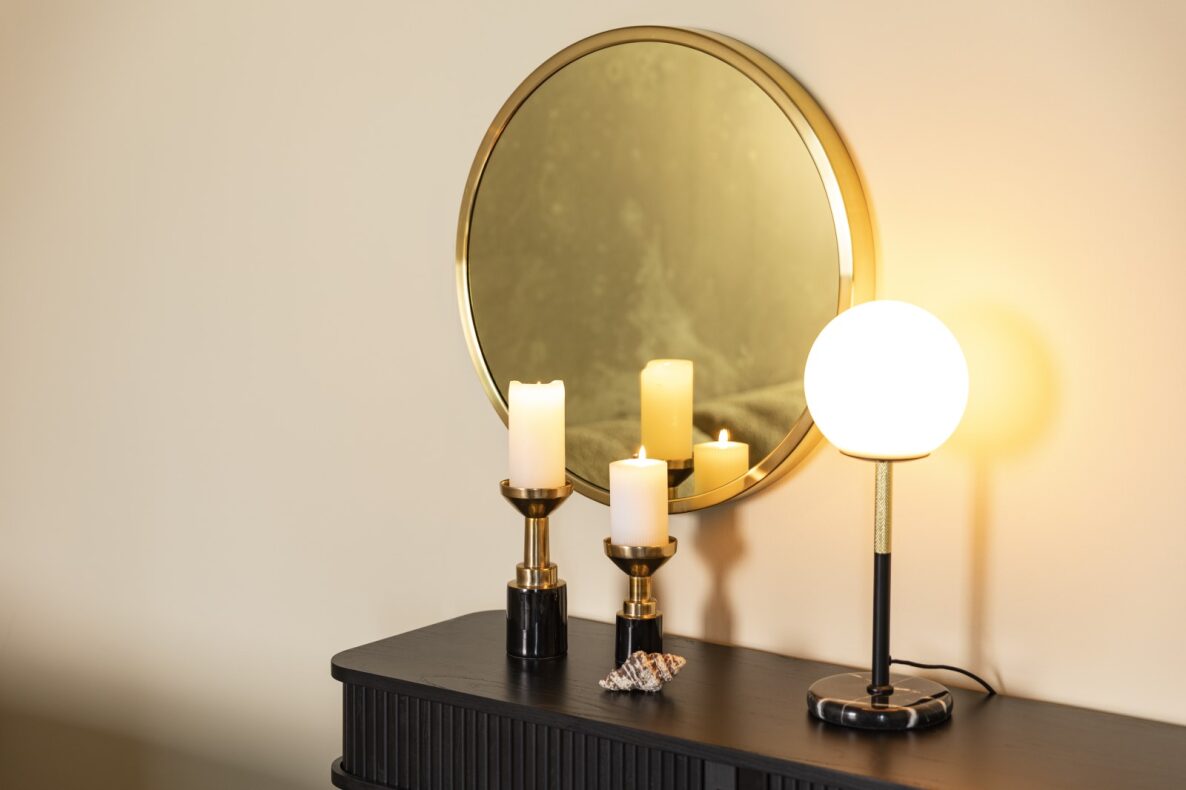Miroir 'Bandit' Rond 60cm - Cuivre