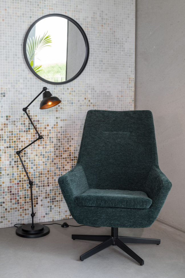 Miroir 'Matz' - Rond Noir