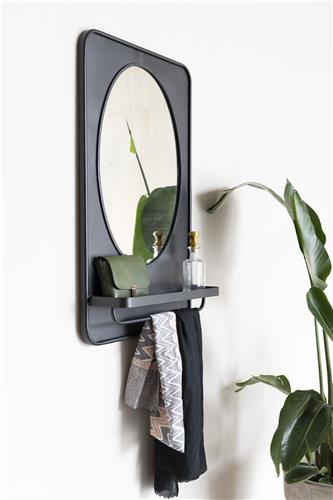 Miroir 'Pascal' M - Noir