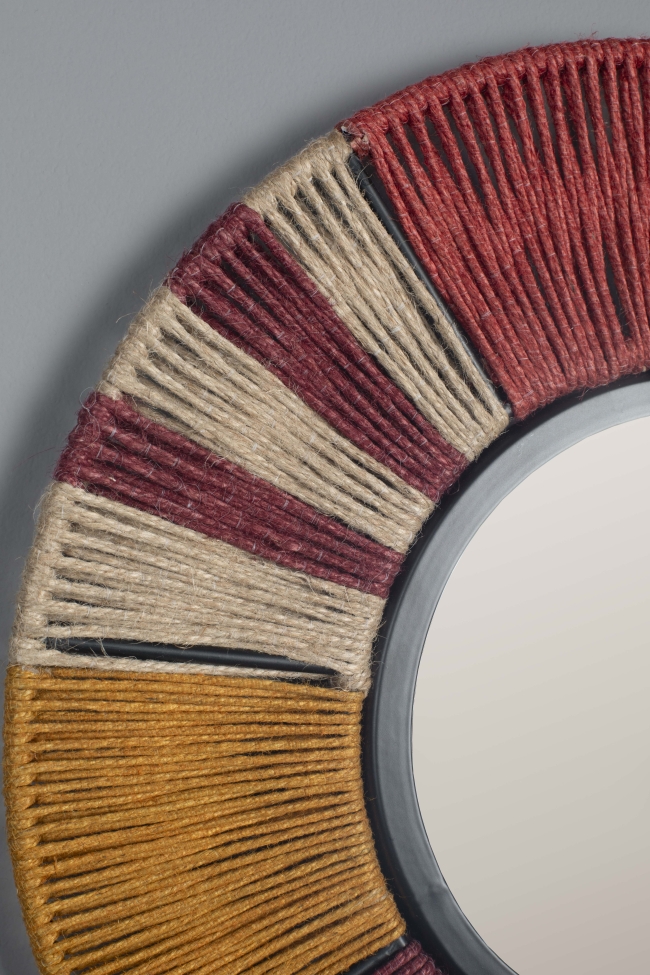 Miroir `Surya Rope´ S - Multicolore