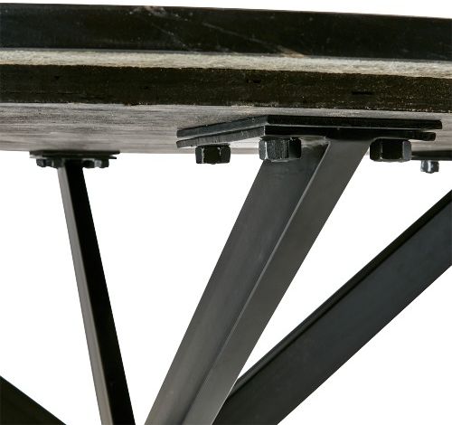 Table 'Milan' Ronde 120cm - Noir