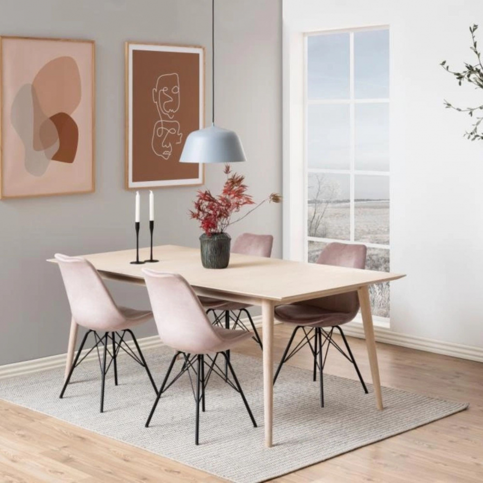 Chaise 'Eris' - Rose/Noire