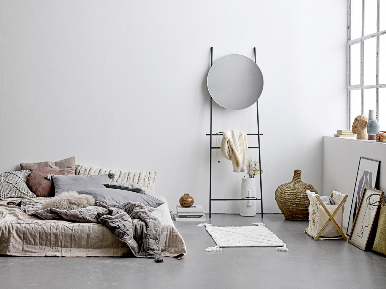 Vase 'Deco' - Blanc/Terracotta