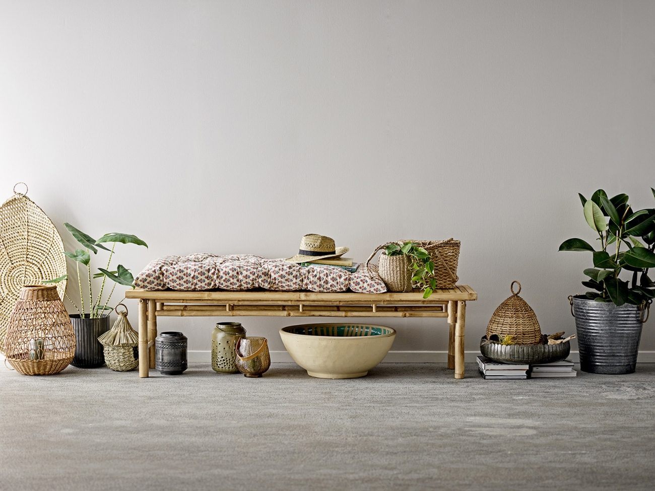 Lot de 2 pots 'Evar' - Métal/Laiton