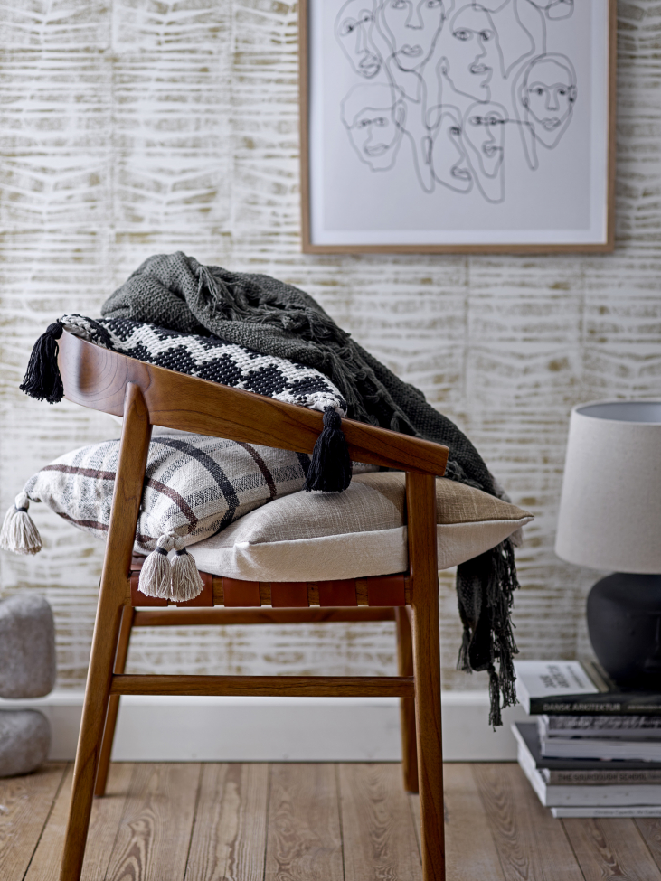 Lampe de table 'Matheo' - Noir/Terracotta