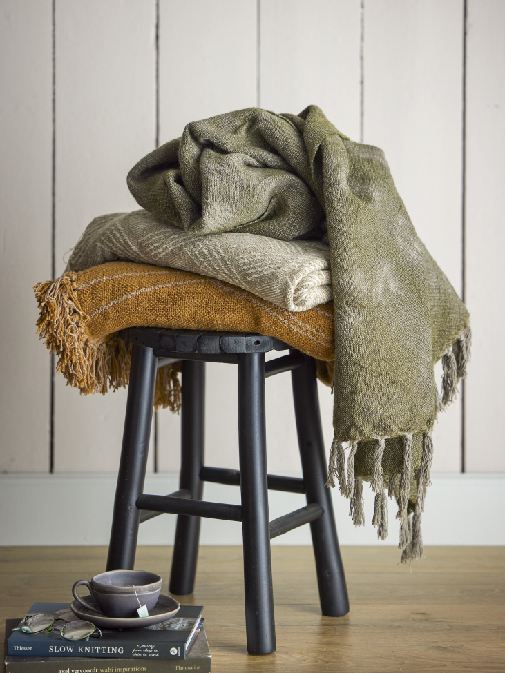 Tabouret 'Bilbo' 30cm Rond - Noir