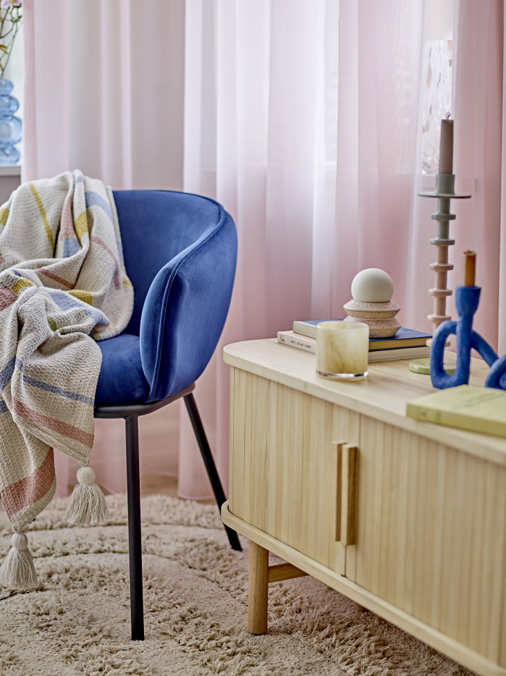 Chaise de salle à manger 'Cortone' - Bleu