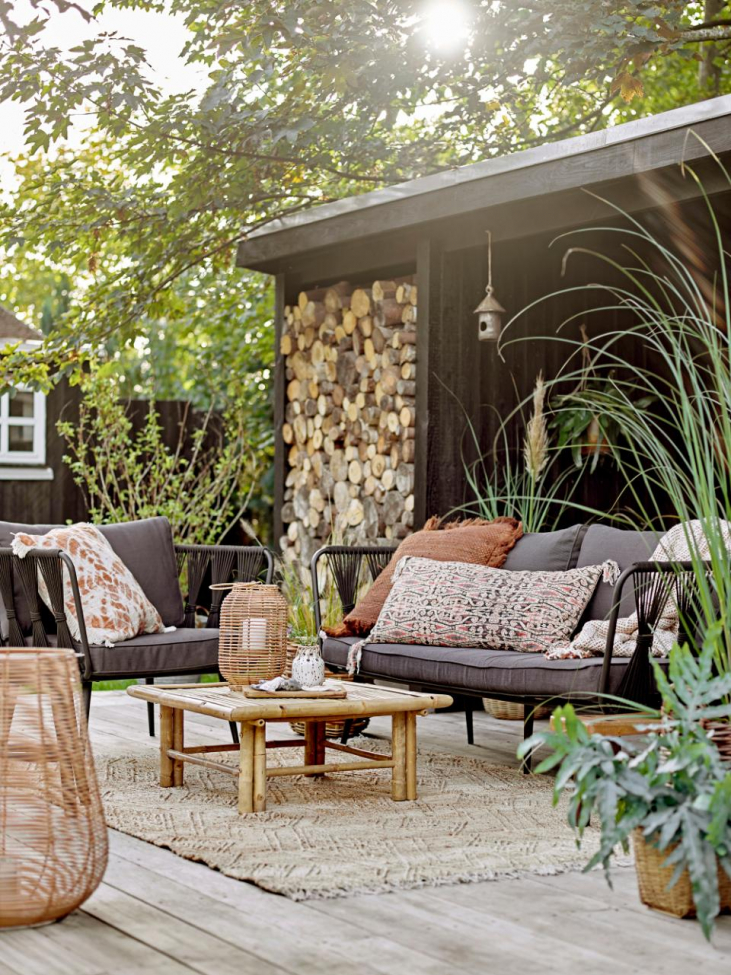 Canapé 'Pavone' - Noir