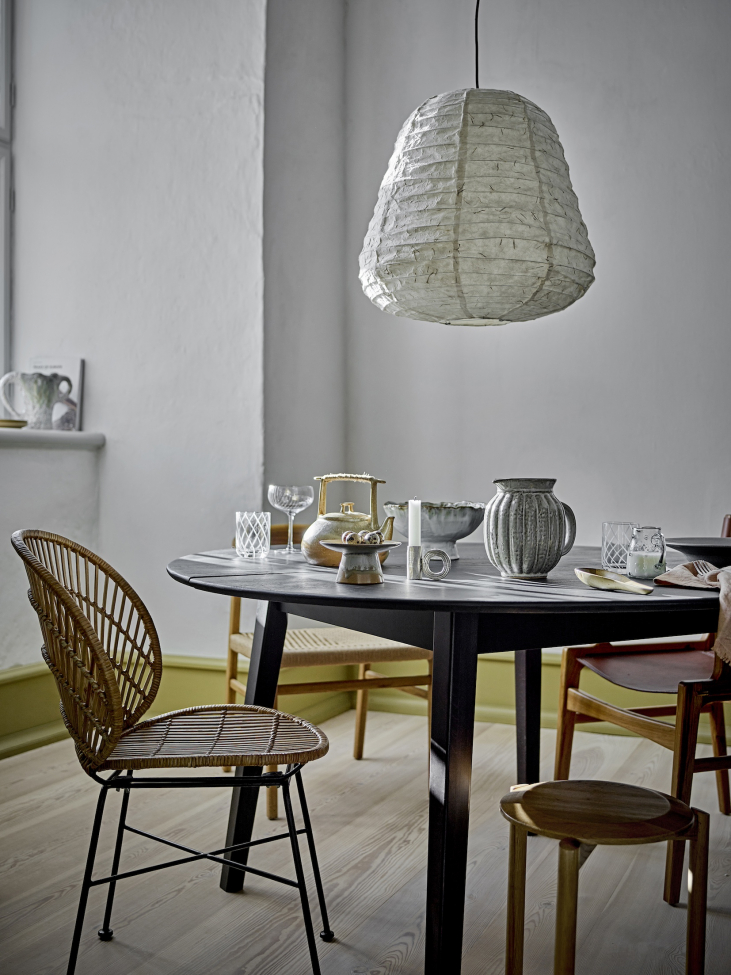 Table à manger 'Peron' 140x75,5cm - Noir