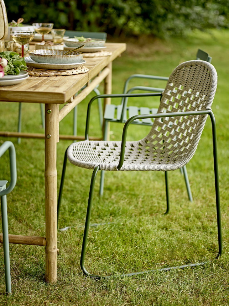 Chaise de jardin 'Calana' – Vert/Métal