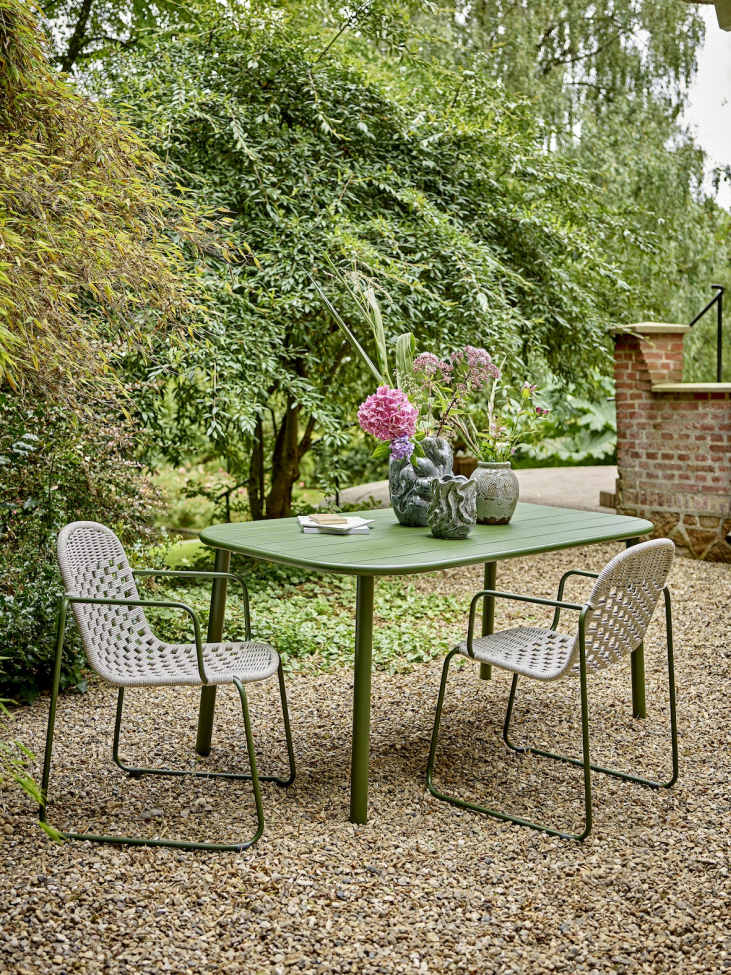 Table de jardin 'Calana' – Vert/Métal