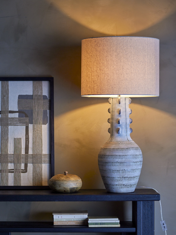 Lampadaire 'Gadiela' 46cm Ronde - Bleue