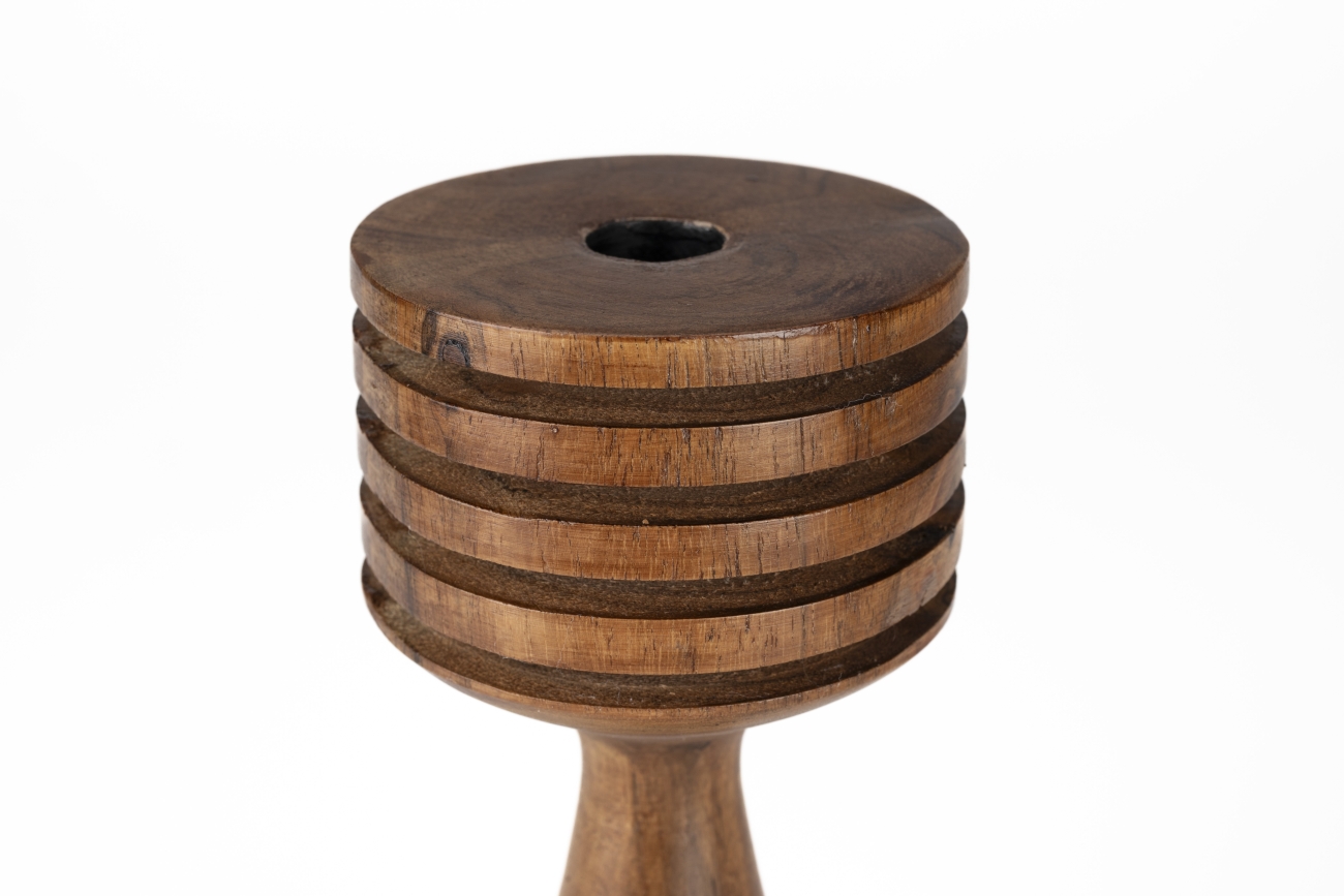 Support de bougie 'Hoover' - Marron