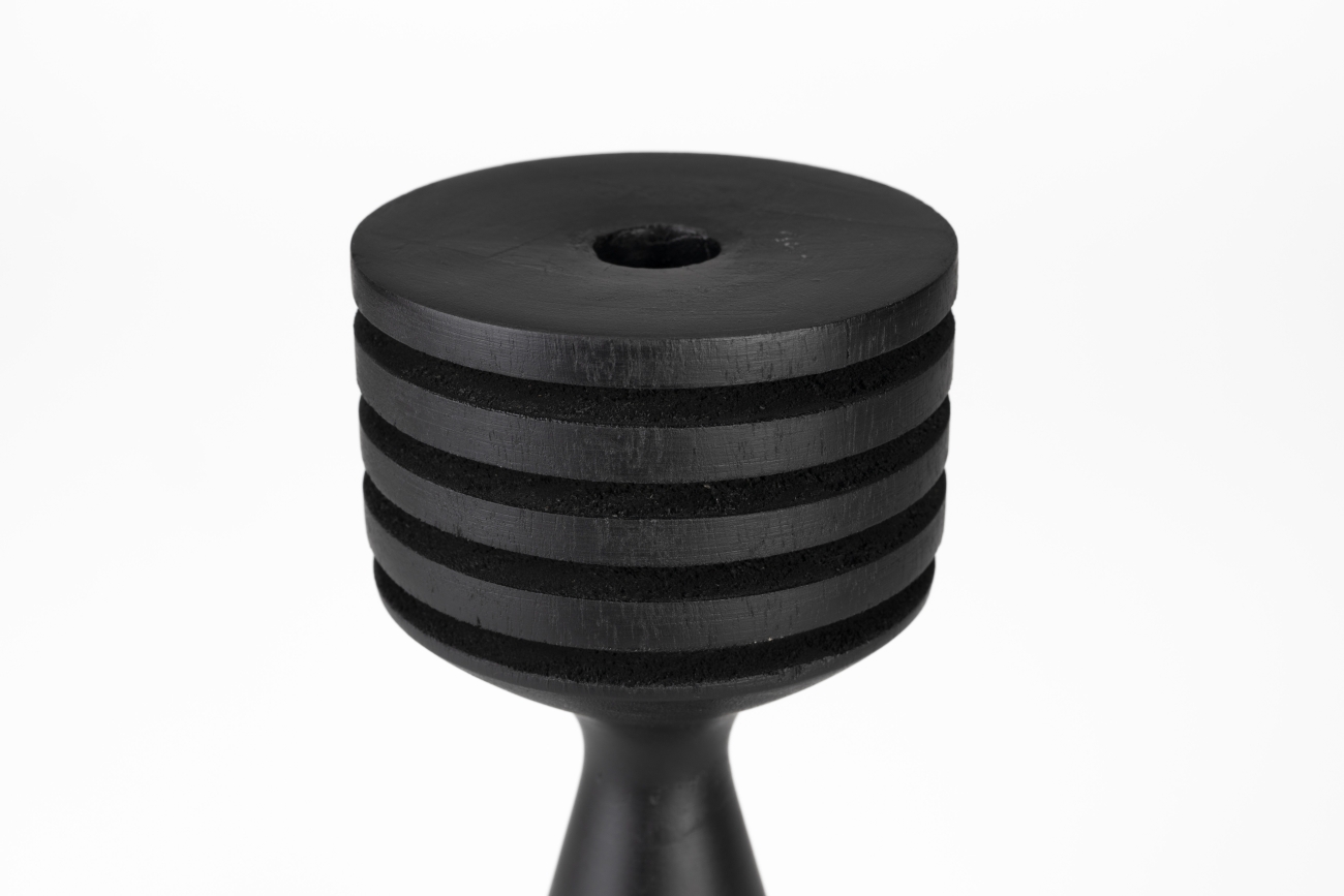 Support de bougie 'Hoover' - Noir