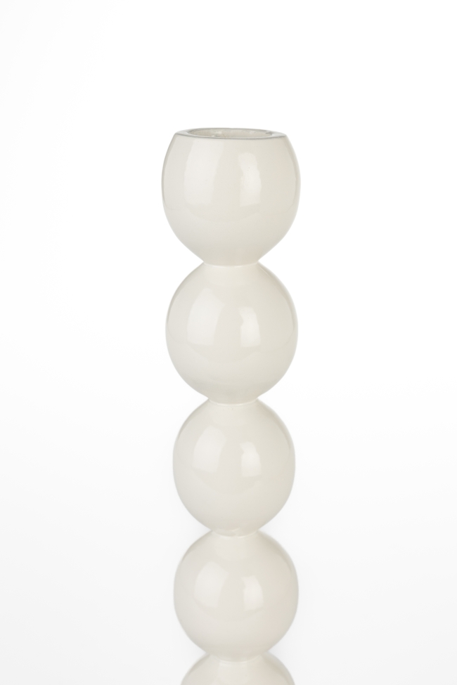 Support de bougie 'Bubbles' - Beige