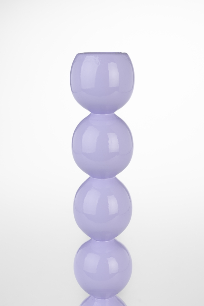 Porte-bougie 'Bubbles' - Violet