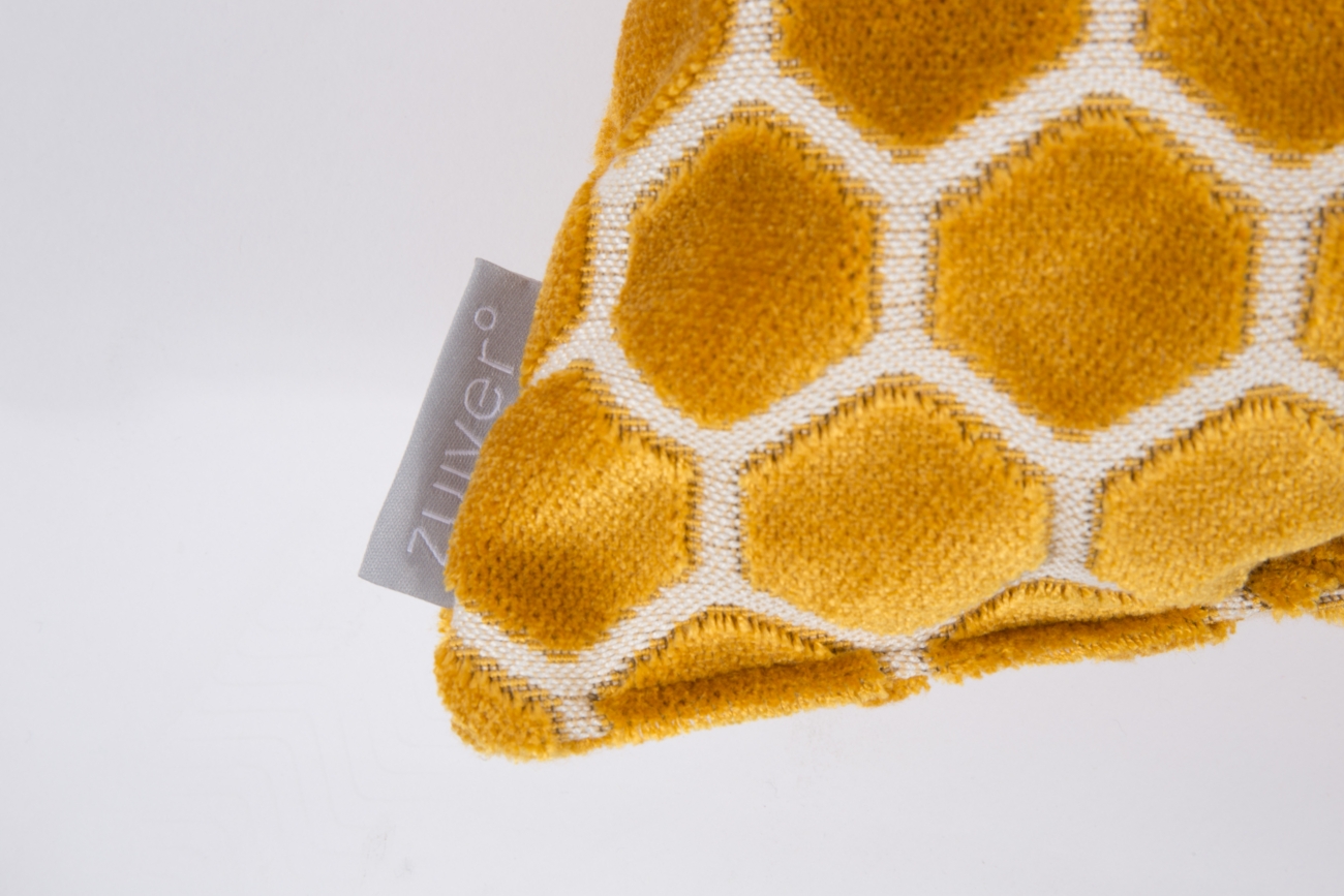 Housse de coussin 'Monty' - Jaune