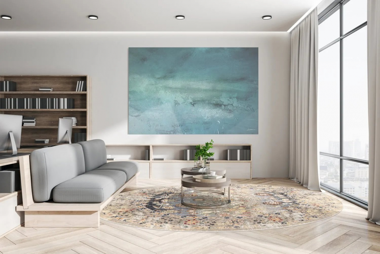 Tapis rond 'Bouhjar' 160cm - Beige/Multi