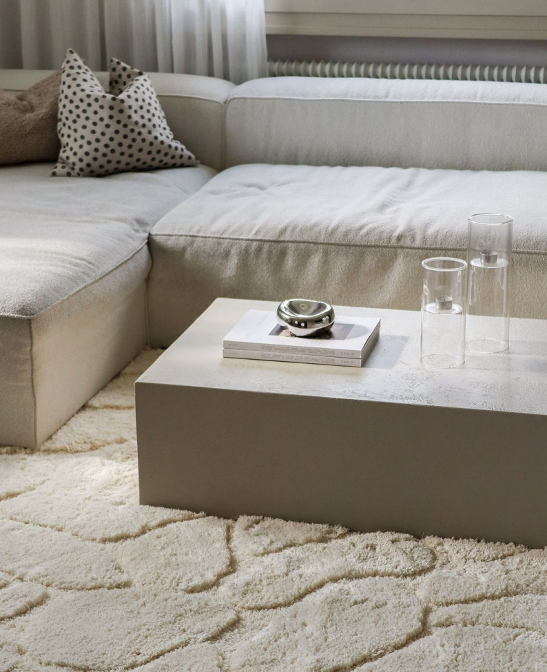 Tapis d'orient 'Ada' 120x180cm - Blanc