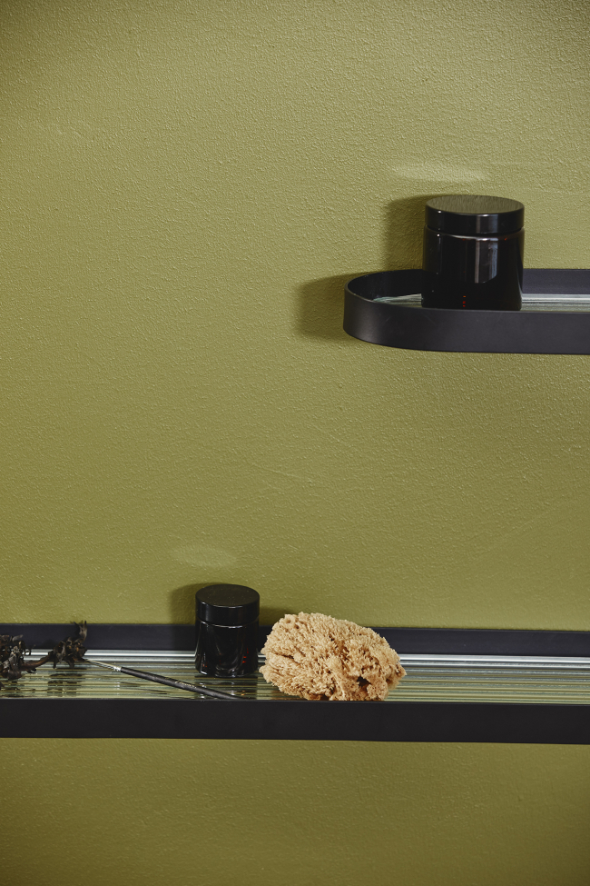 Étagère en verre 'SOTRA' L - Noir