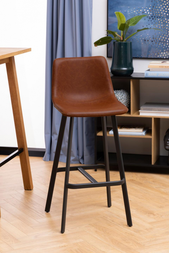 Tabouret de bar 'Tärnsjö' - Noyer