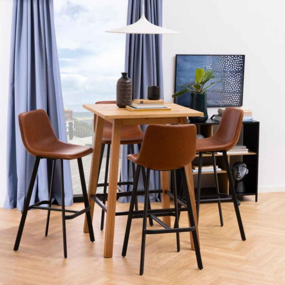 Tabouret de bar 'Tärnsjö' - Noyer