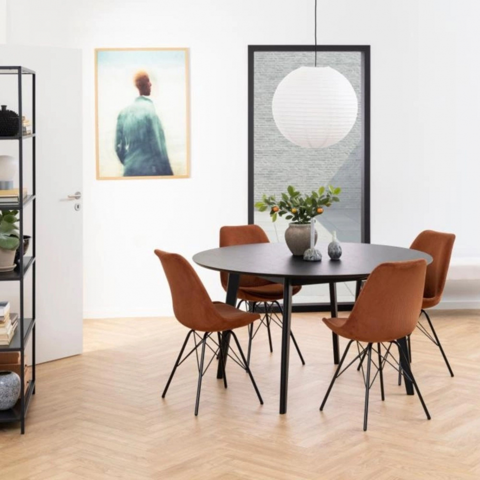 Chaise 'Eris' - Marron/Noir