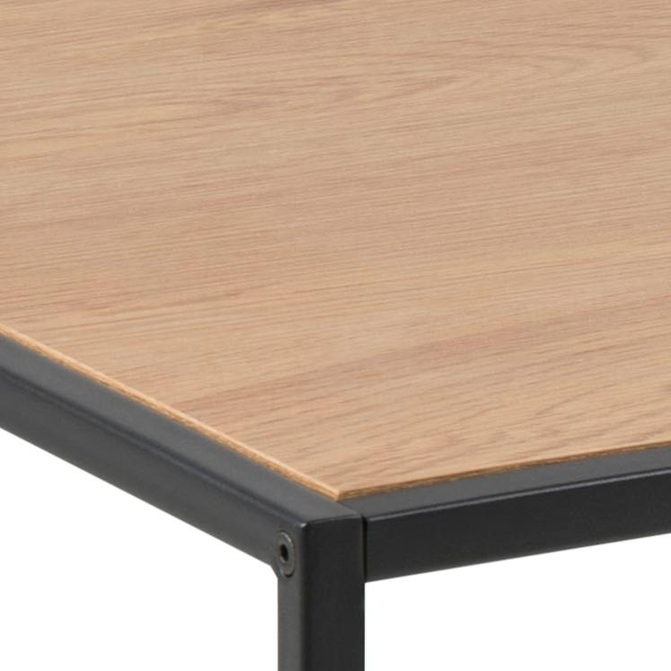 Table basse 'Hydra' 100cm - Naturel/Noir