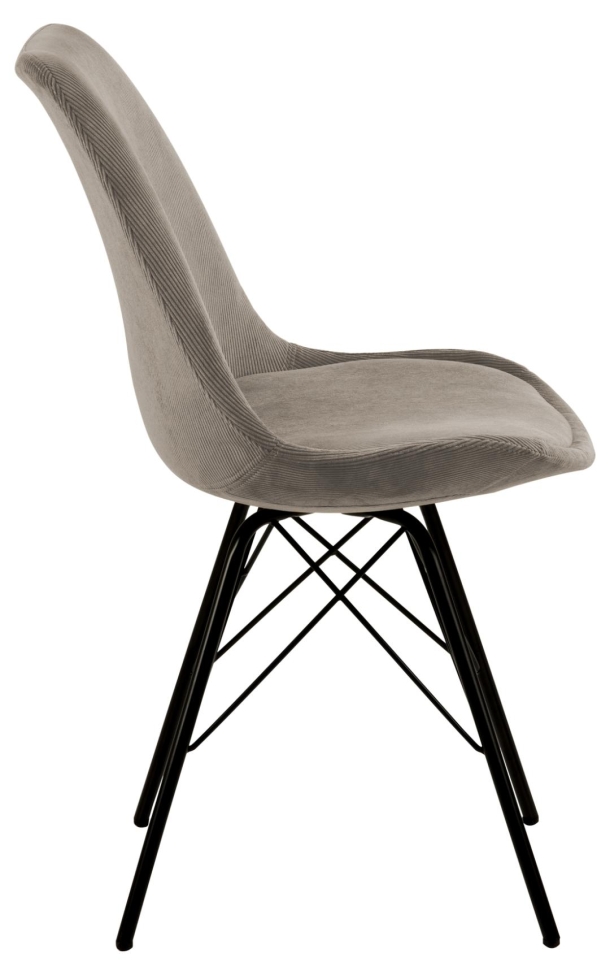 Chaise 'Eris' - Beige foncé/Noir