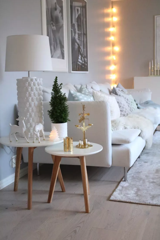 Table basse 'Lycke' 2 pièces - Blanc