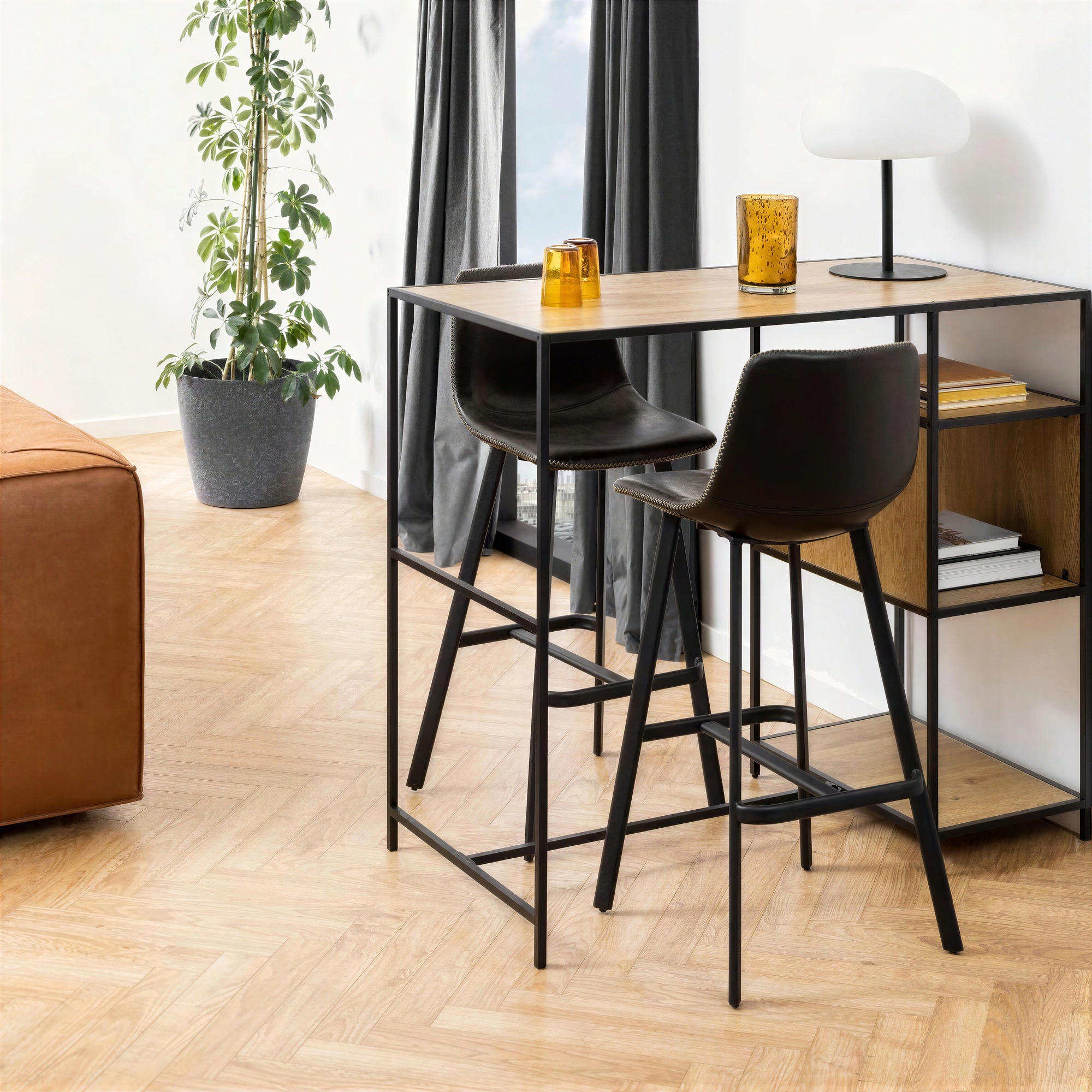 Tabouret 'T&auml;rnsj&ouml;' - Noir