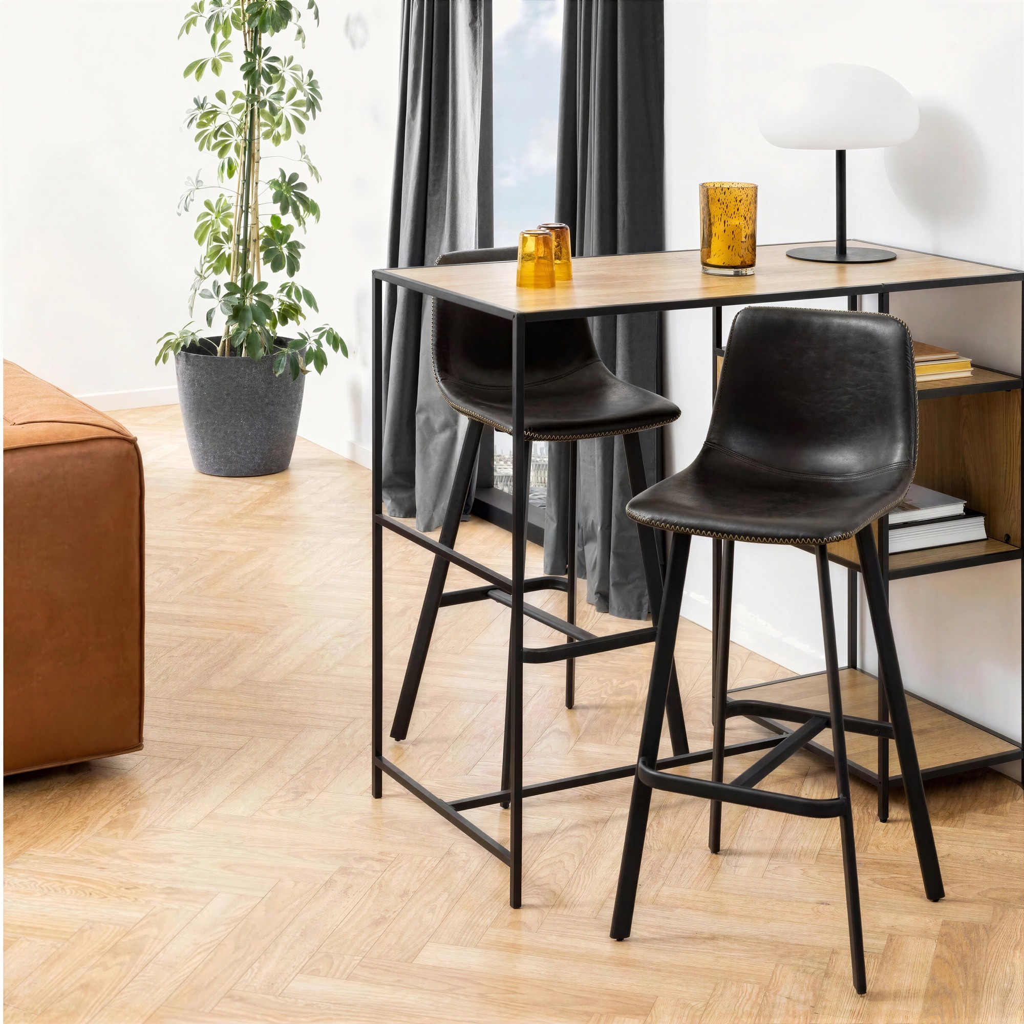 Tabouret 'T&auml;rnsj&ouml;' - Noir