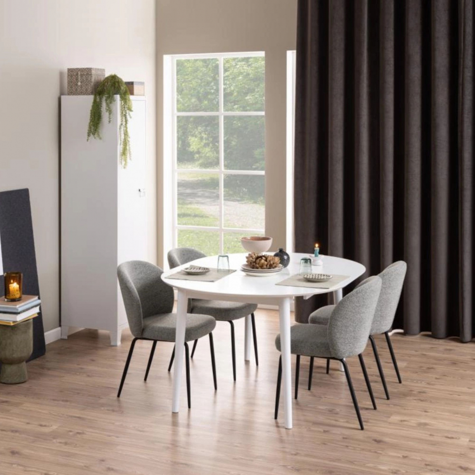 Chaise '&Auml;ngom' - Gris clair