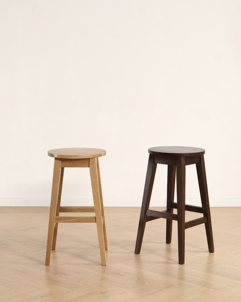 Tabouret de bar 'Ella '- Chêne