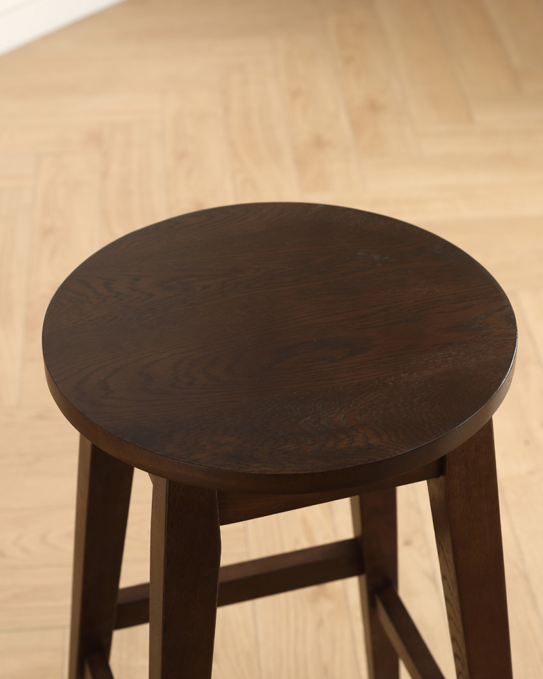 Tabouret de bar 'Ella '- Noyer