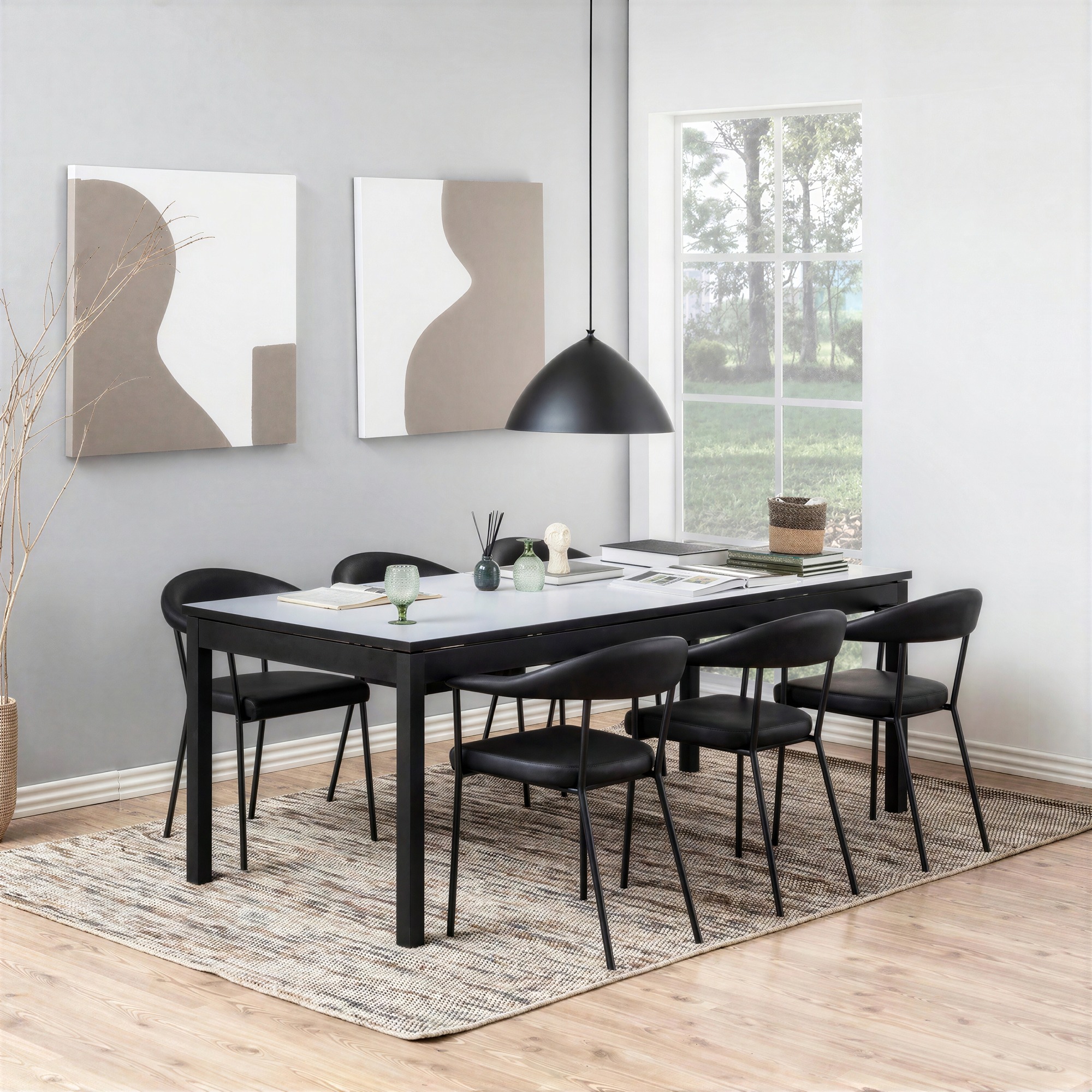 Chaise 'Gandia' - Noir