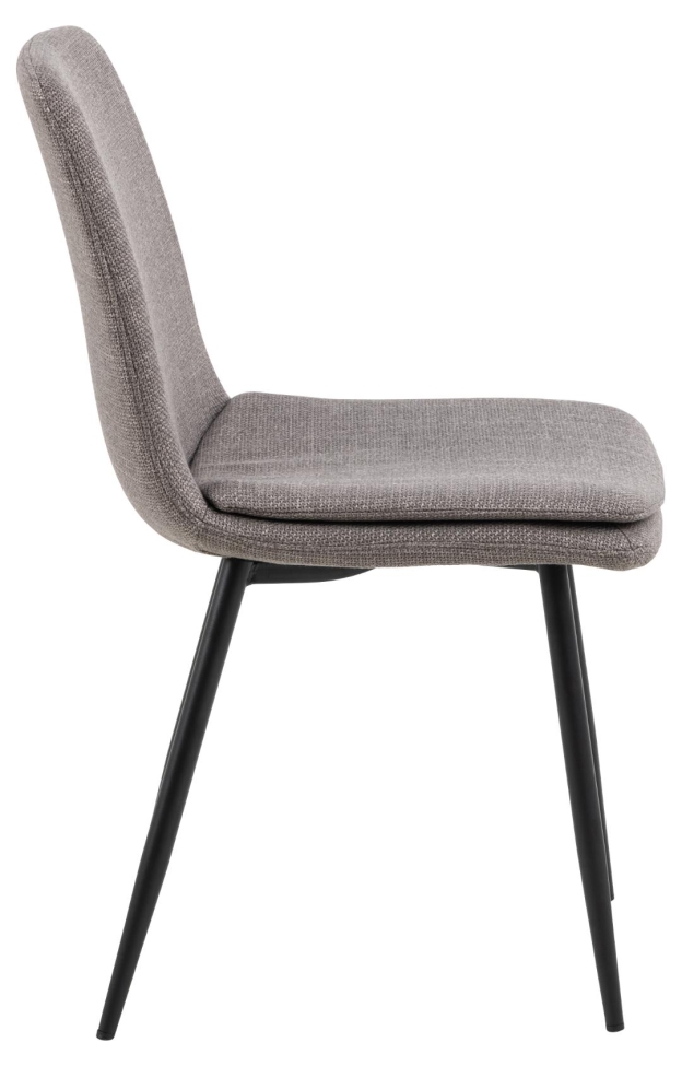 Chaise 'Becca' - Gris/Noir