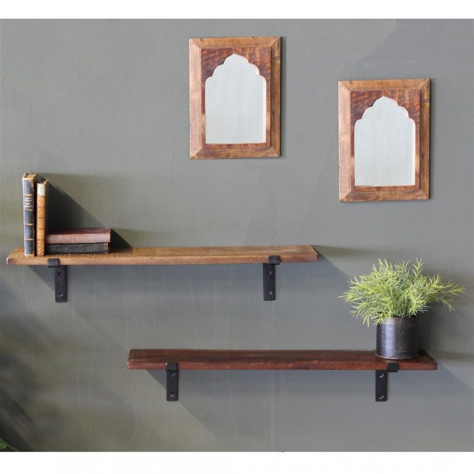 Étagère murale 'Factory' 80cm - Naturel