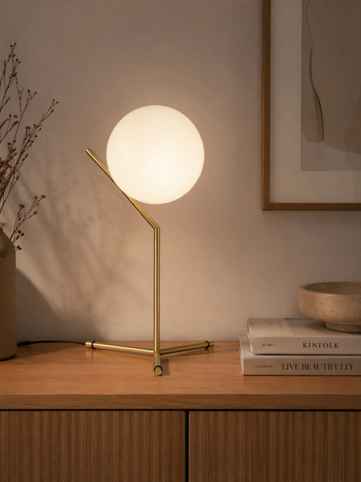 Lampe de table 'Satin' L - Laiton