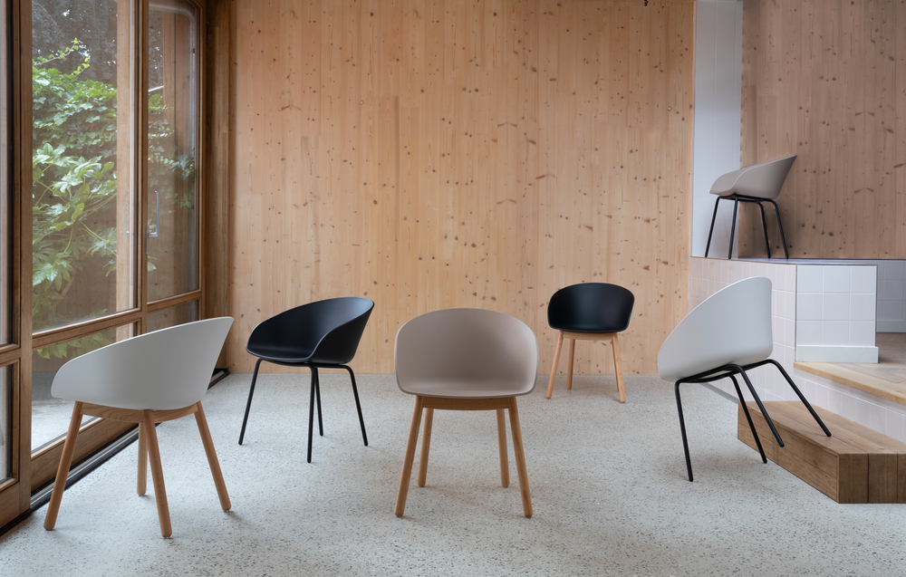 Fauteuil 'Void' - Nature/Noir