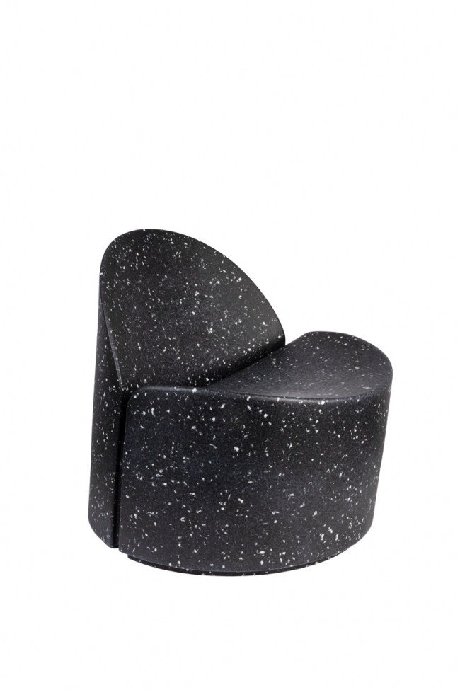 Chaise 'Bloom' - Noir/Blanc