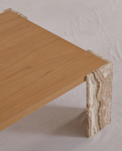 Table basse 'Monte' 115x75cm - Naturel