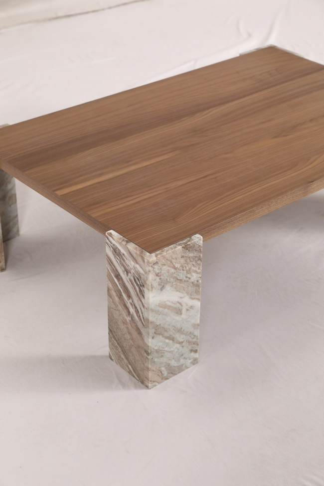Table basse 'Monte' 115x75cm - Noyer