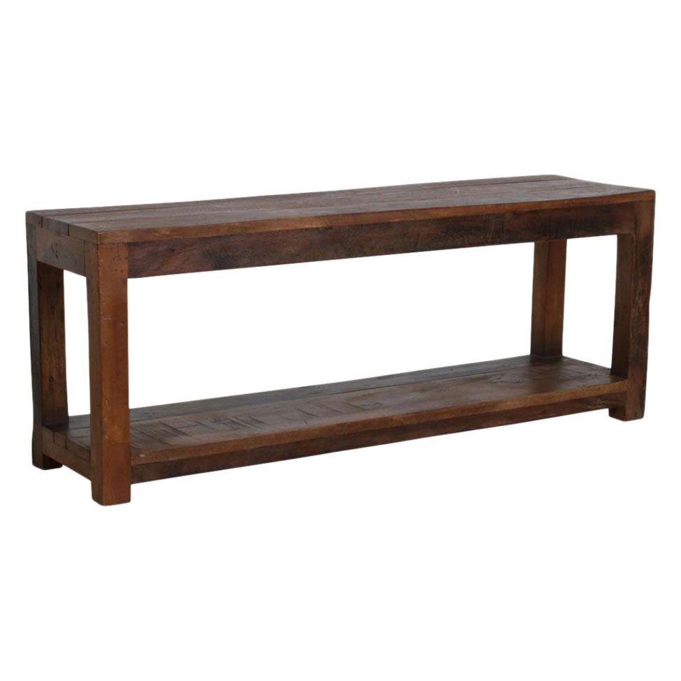 Banc 'Factory' - Brun